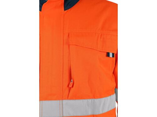 Blůza CXS HALIFAX, výstražná se síťovinou, pánská, oranžovo-modrá, vel. 62